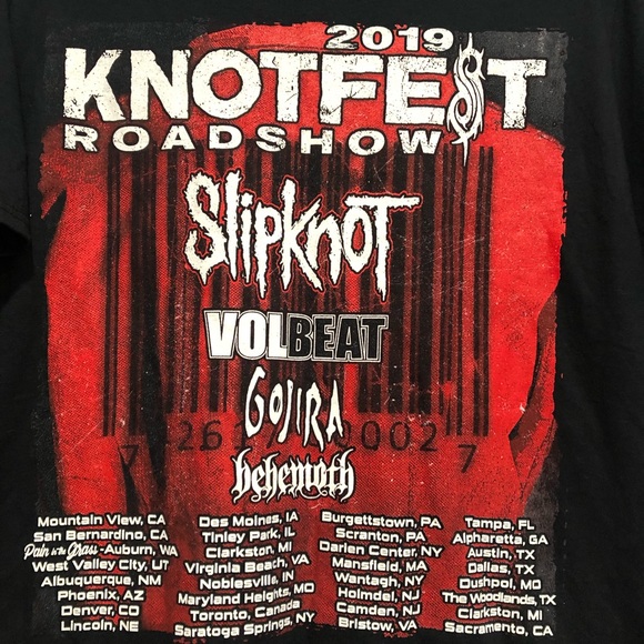 Slipknot Knotfest 2019 Roadshow t shirt - Picture 4 of 5
